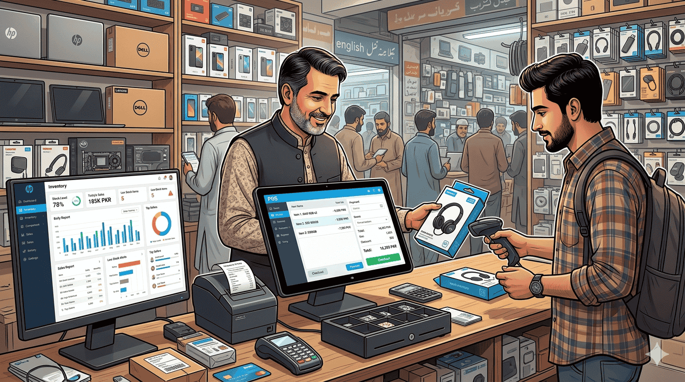 POS Software for Shops in Hafeez Centre Lahore